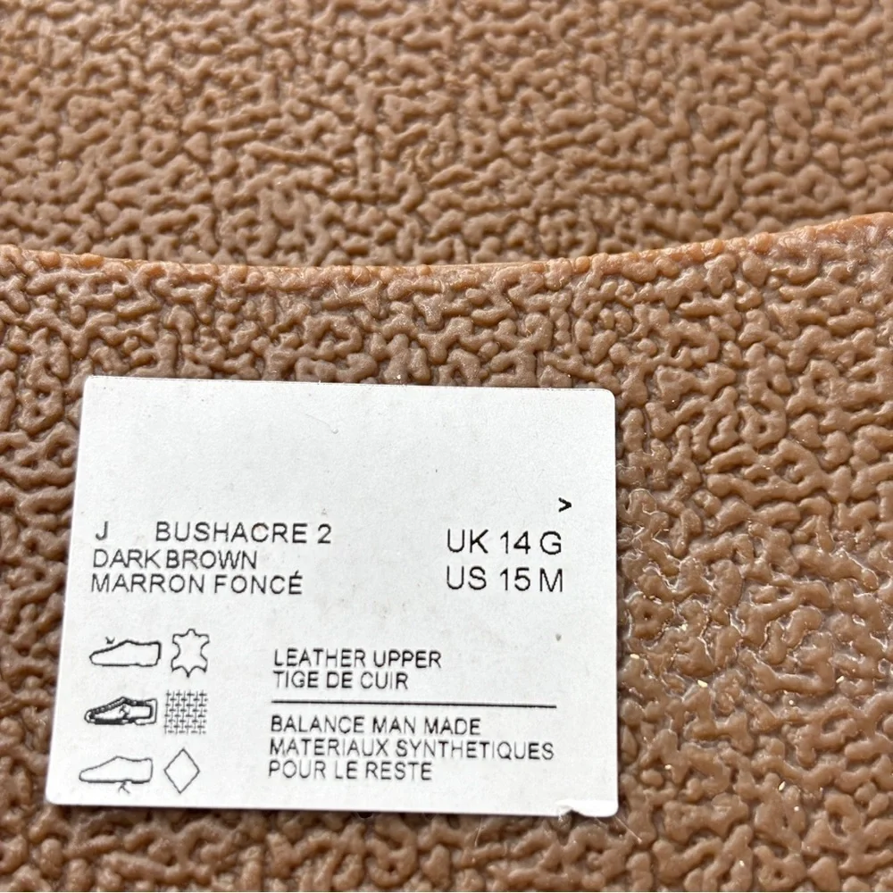 Clarks Bushacre 2 Chukka Boots Men's Size 15 Brown Leather Cushion Comfort NWOB